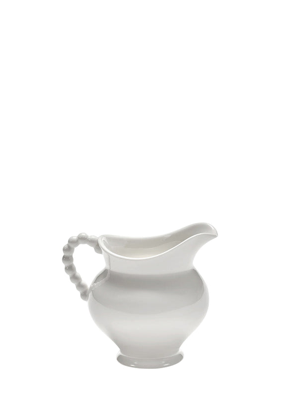 Milk jug Perle Fine, white (10,5cm)