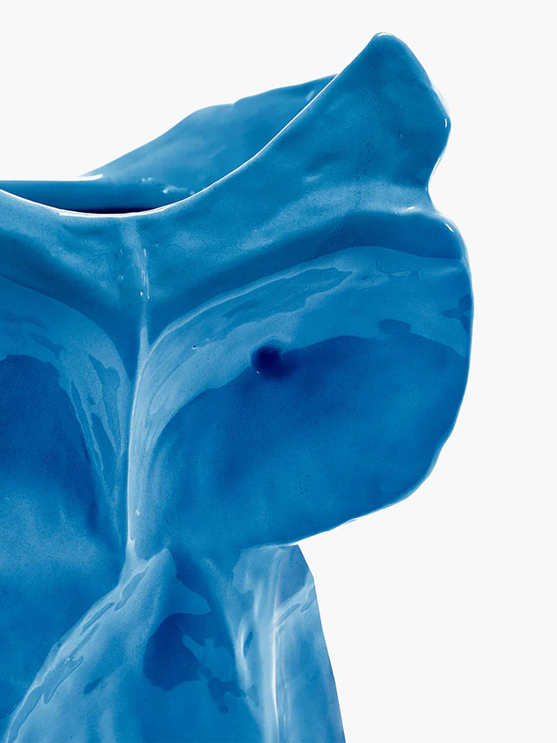 Owl vase, blue (30cm)