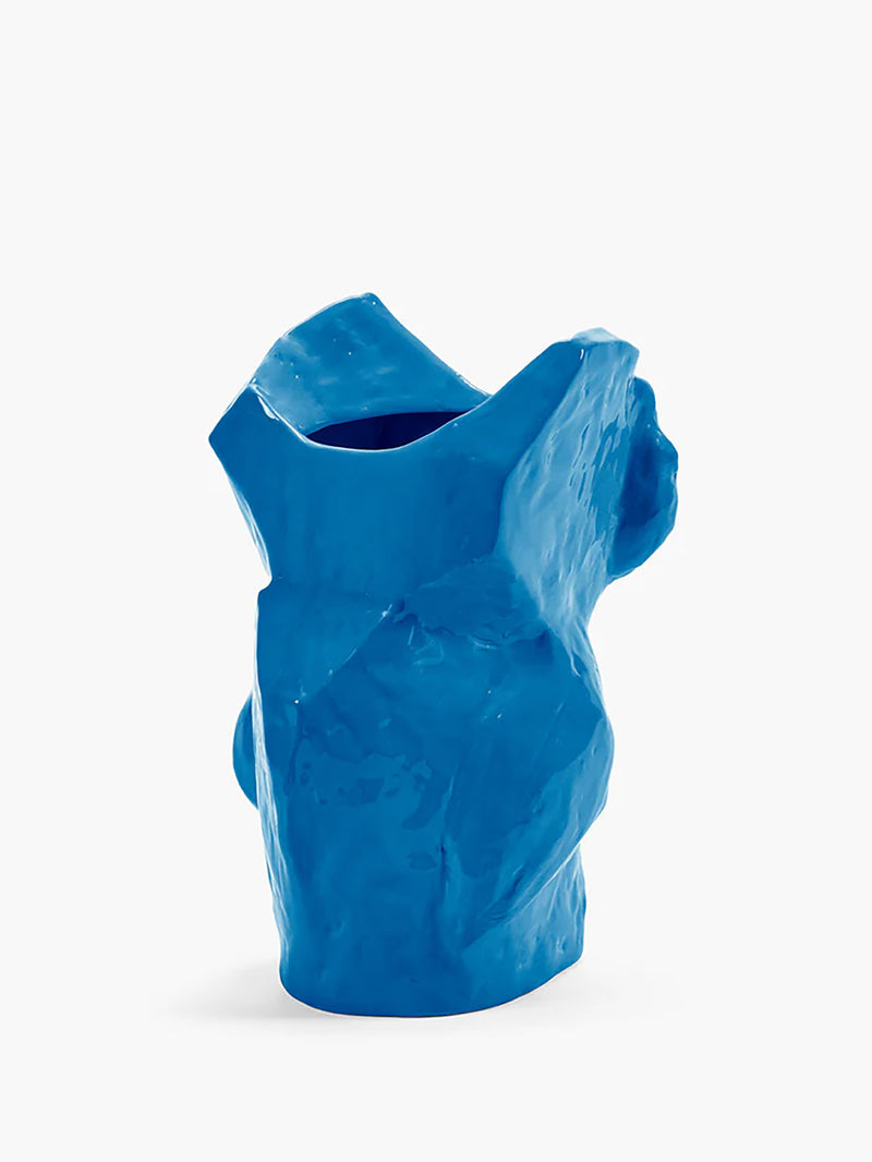Owl vase, blue (30cm)