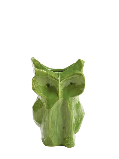 Owl vase, green (30cm)