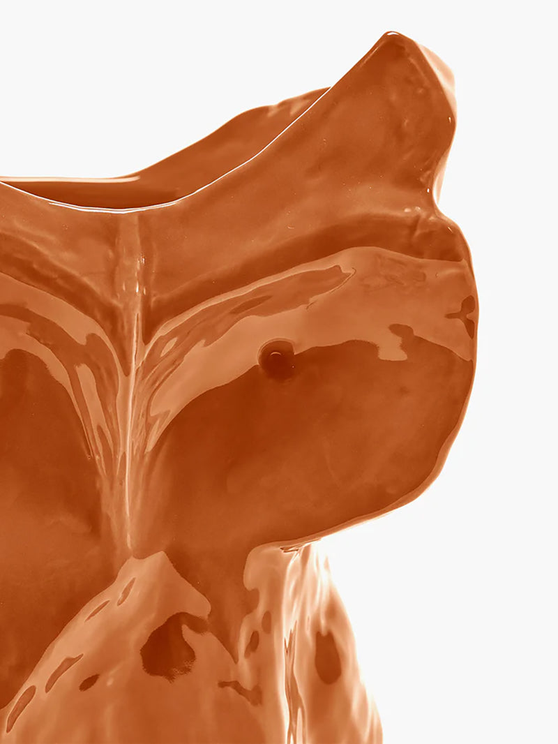 Owl vase, orange (30cm)