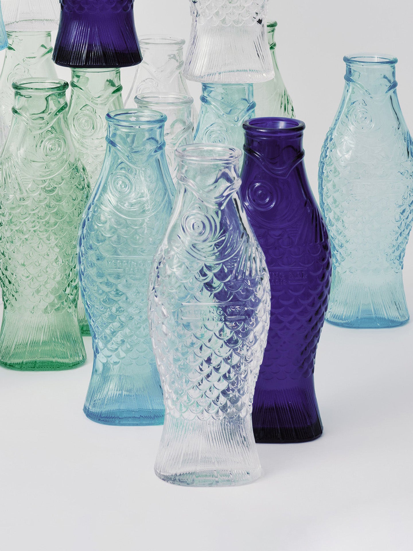 Fish & Fish Bottle, Clear by Paola Navone