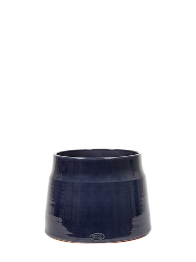 Medium flower pot, blue