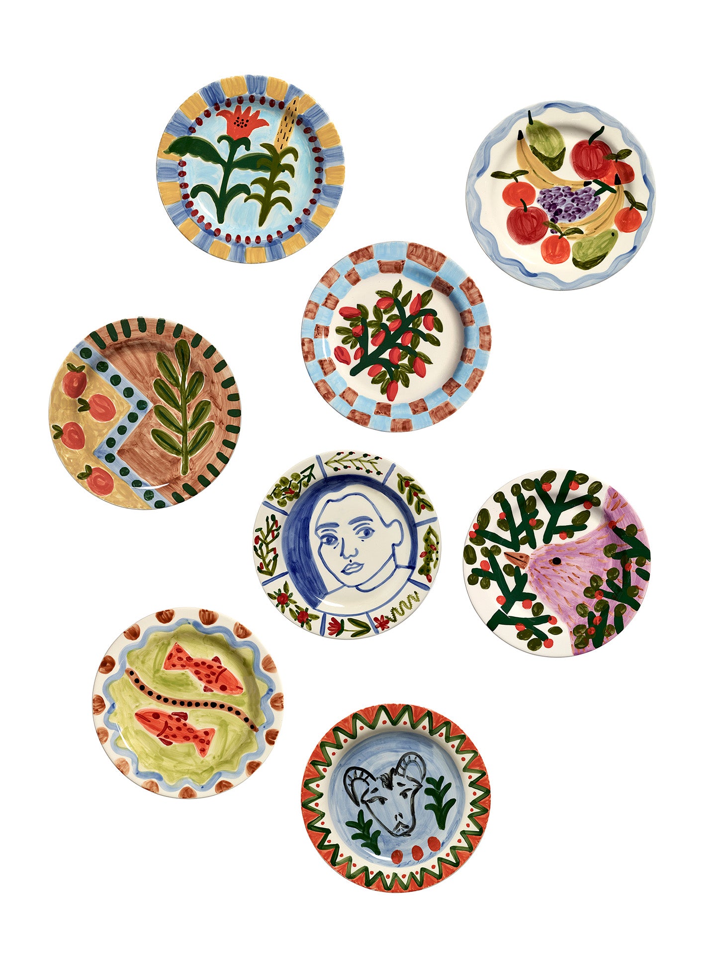 Jane January dinner plate N°01, 2 colours