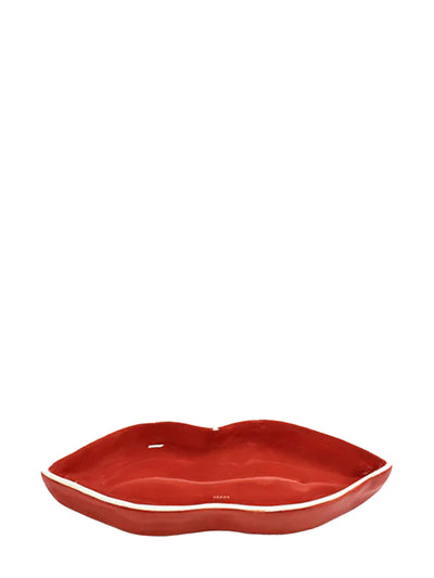 Lips serving dish, red (16cm)