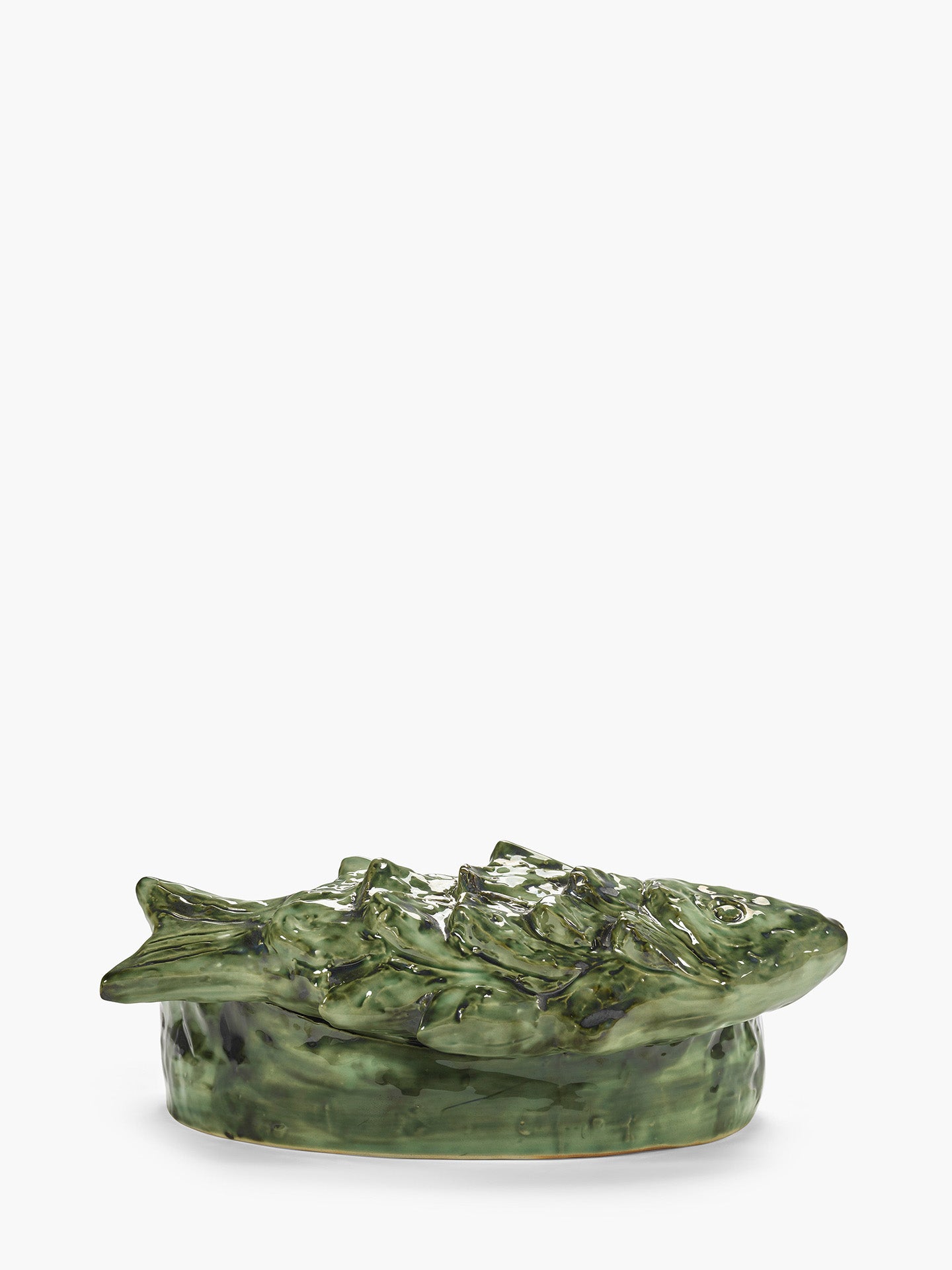 Cosas Lindas ceramic serving plate, green