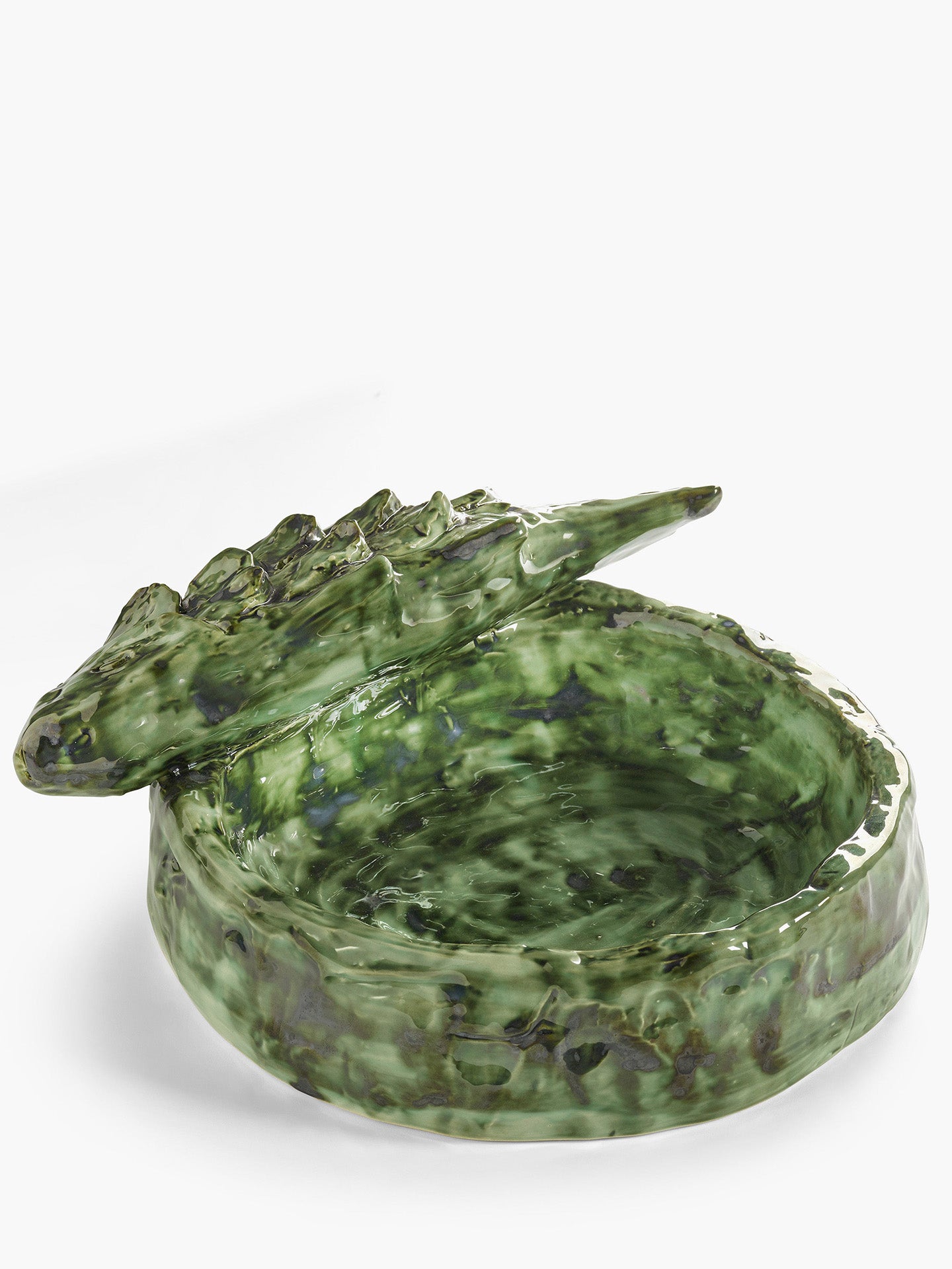 Cosas Lindas ceramic serving plate, green