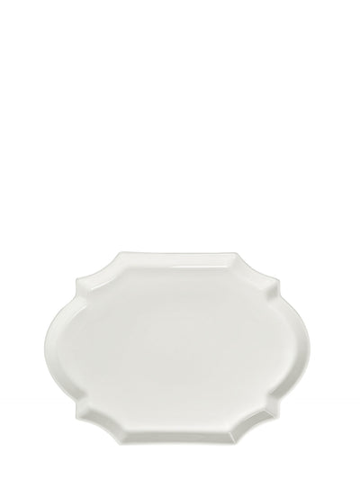 Oval serving plate Perle Fine, white (37cm)