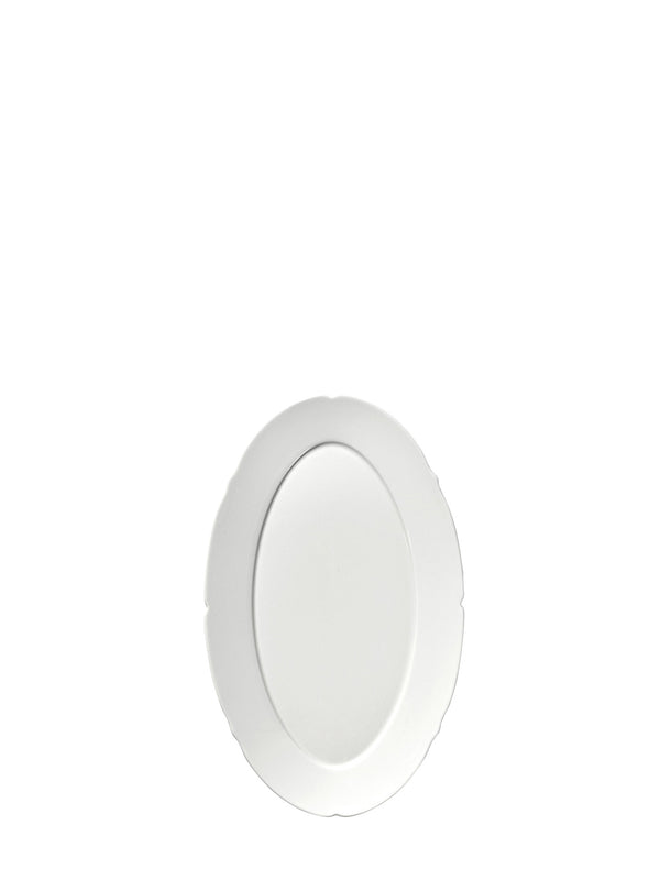 Silhouette medium oval plate, soft white (24,5cm)