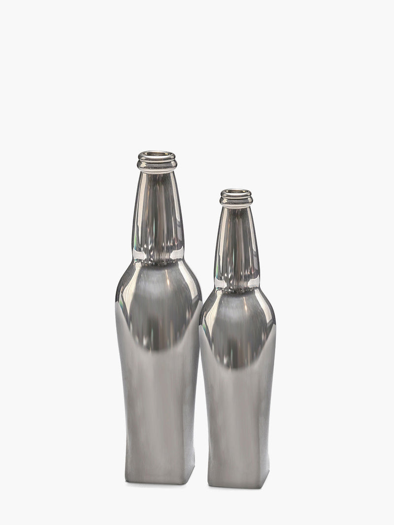 Tall Josephine vase N°07, silver