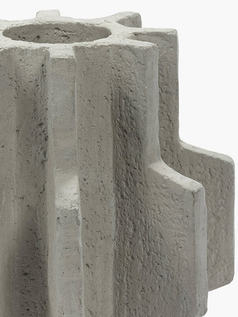 Cement fck vase N°01 (25,5cm), grey