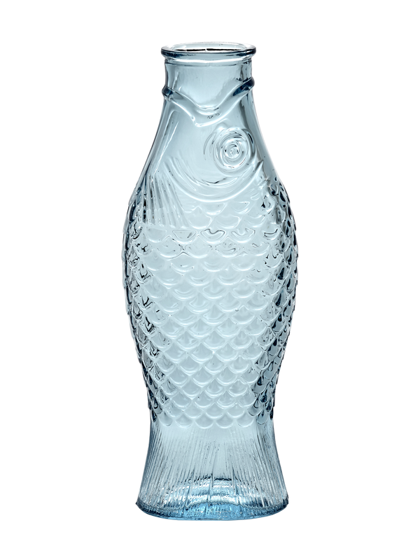 Fish & Fish Bottle, Light Blue