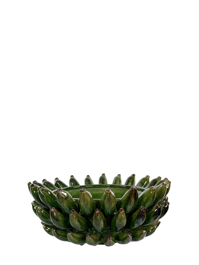 Ceramic bananas pot, green (Ø36 cm)
