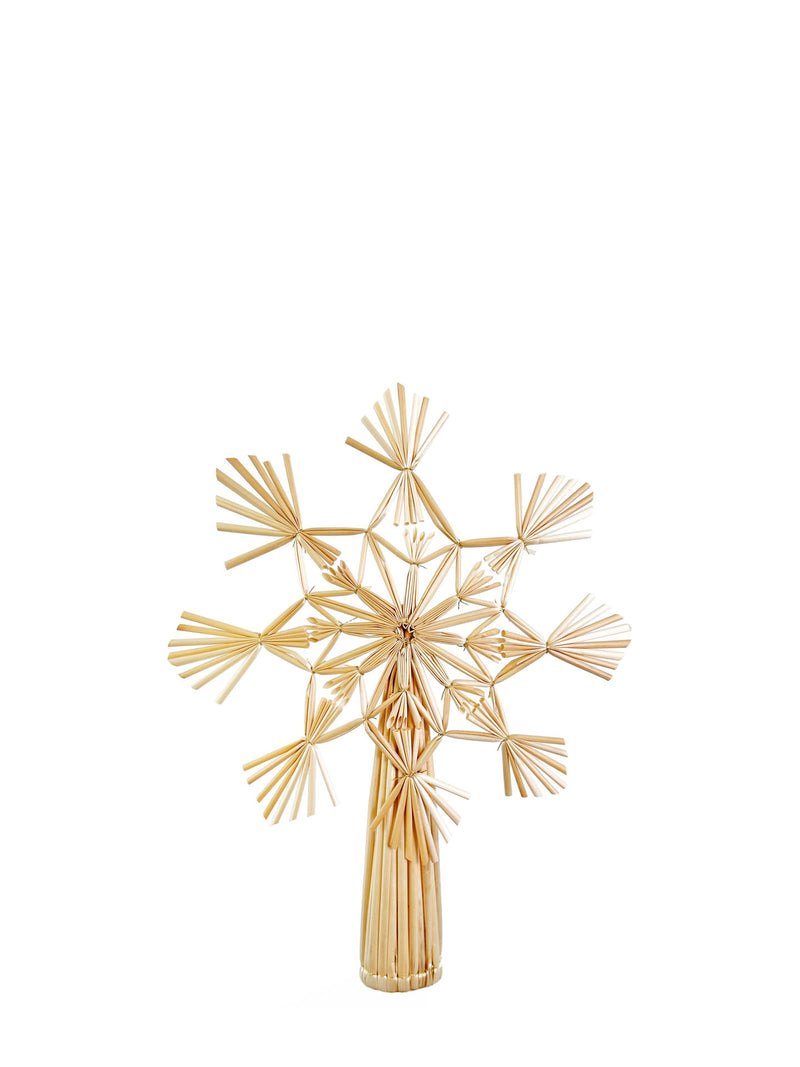 Wheat straw natural tree topper (20 cm)