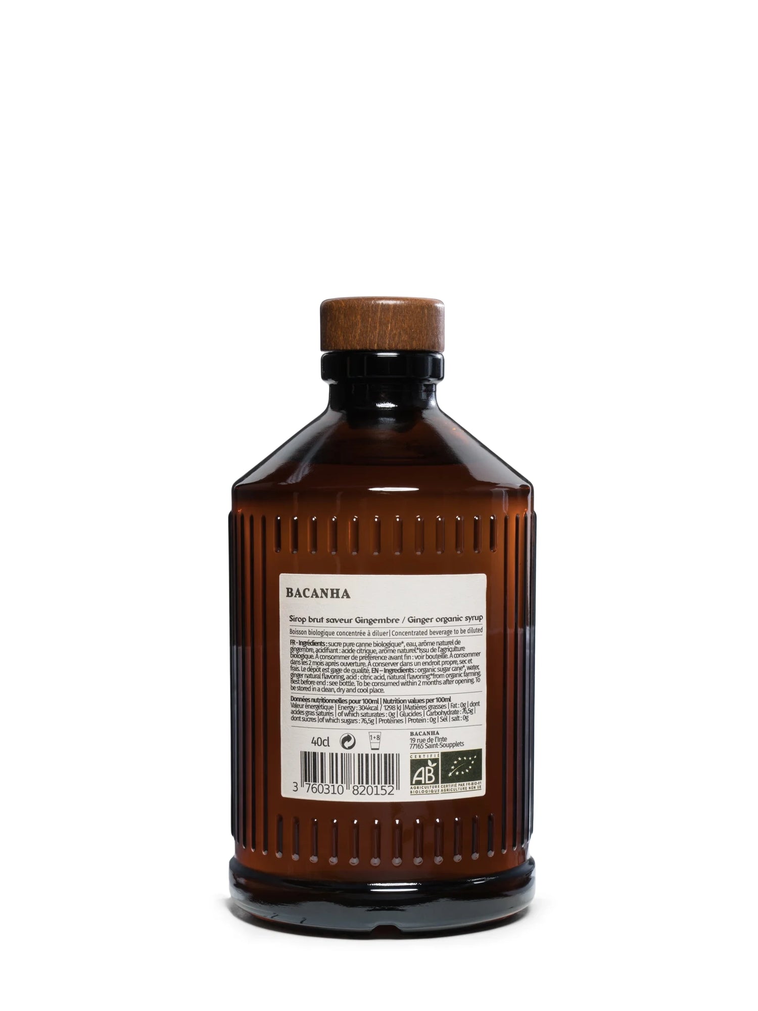 Organic Ginger Syrup (400ml)