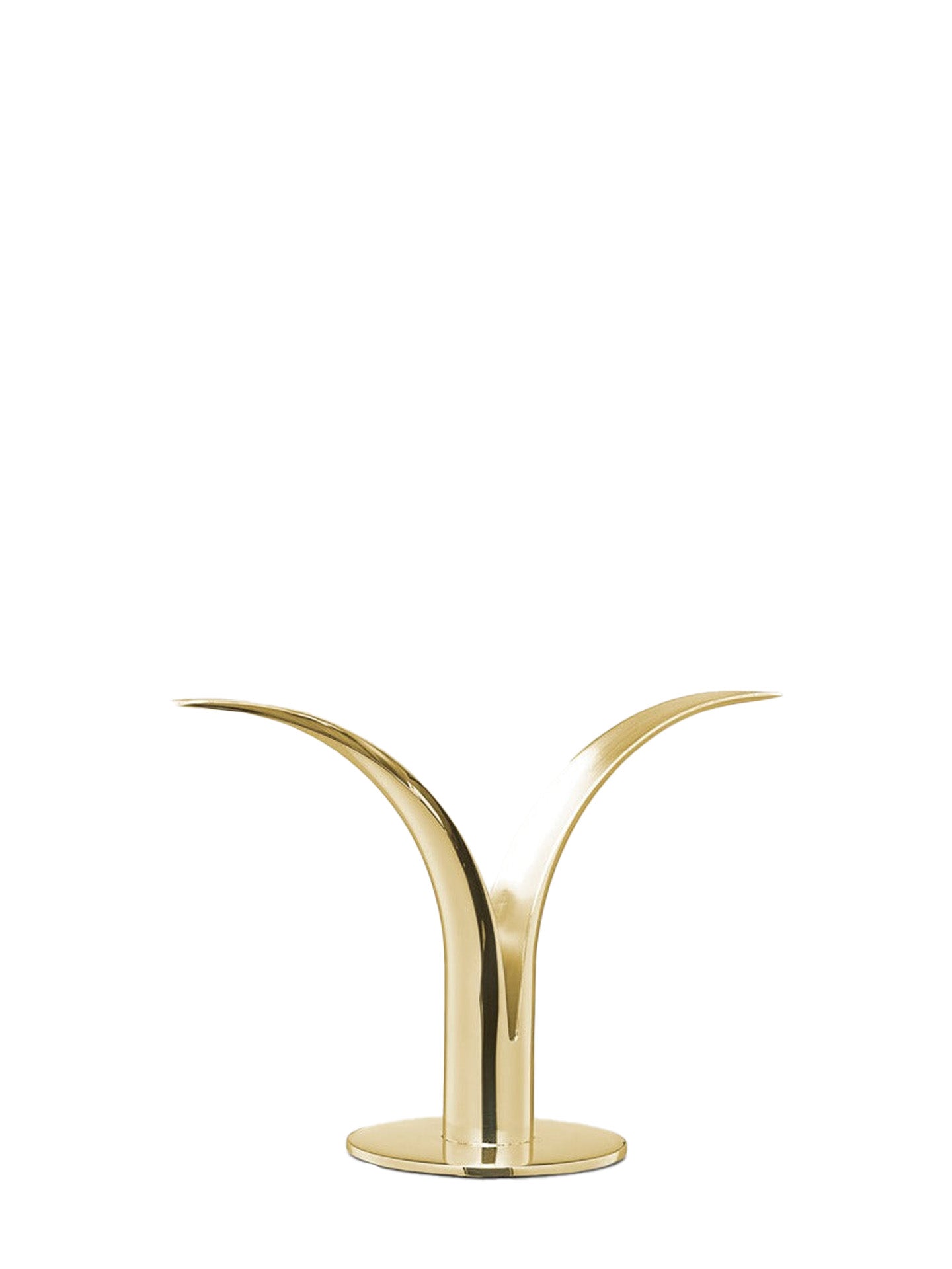 Lily candlestick, brass