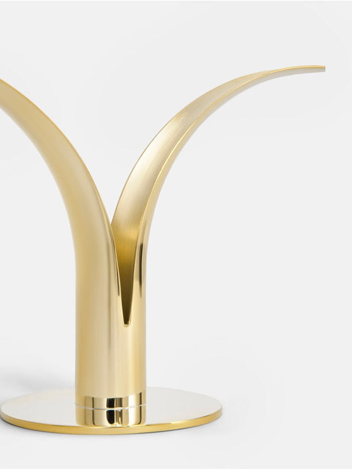 Lily candlestick, brass