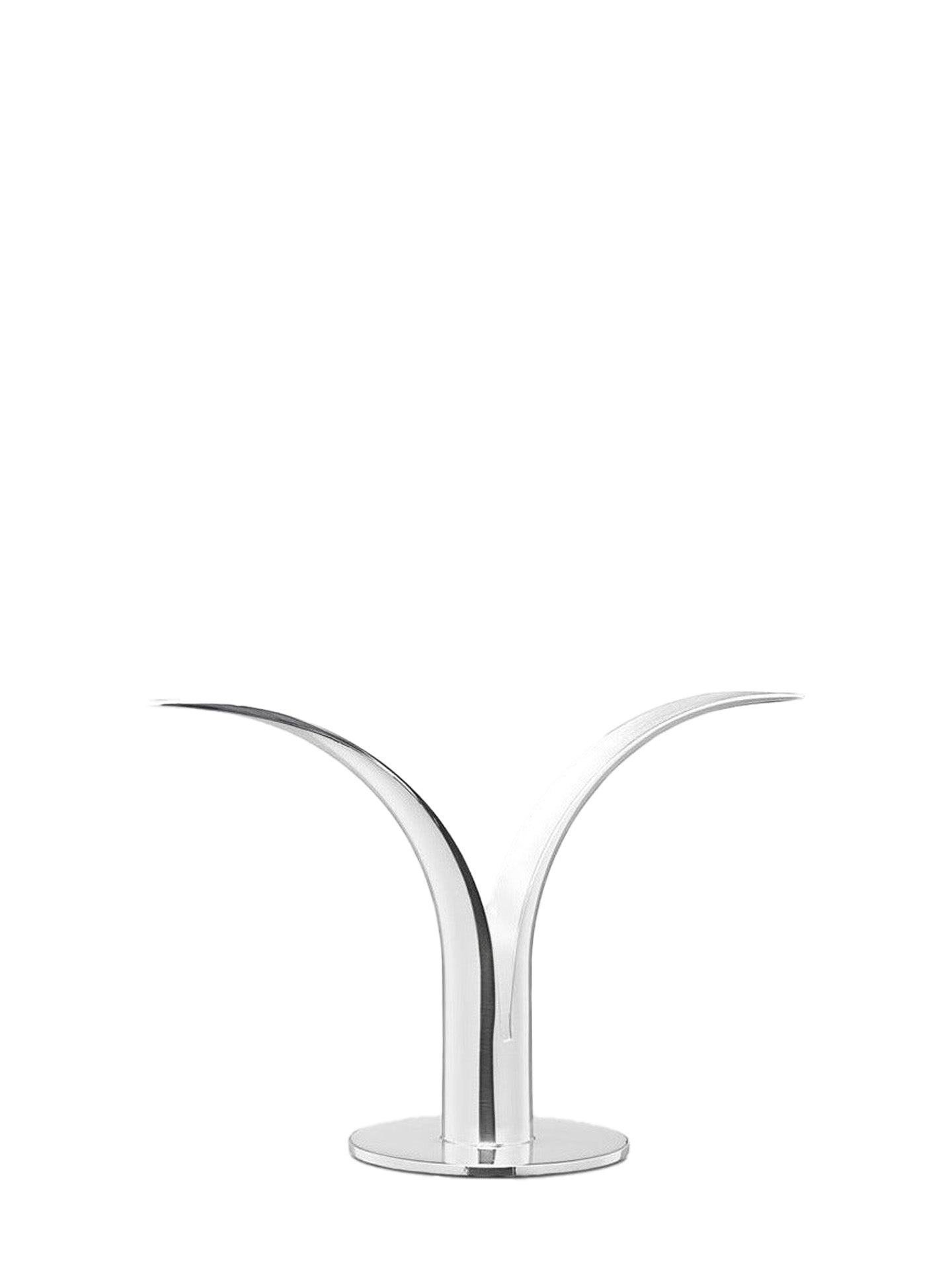 Lily candlestick, silver plated