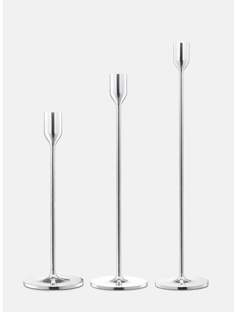 Nattlight medium candlestick, silver plated