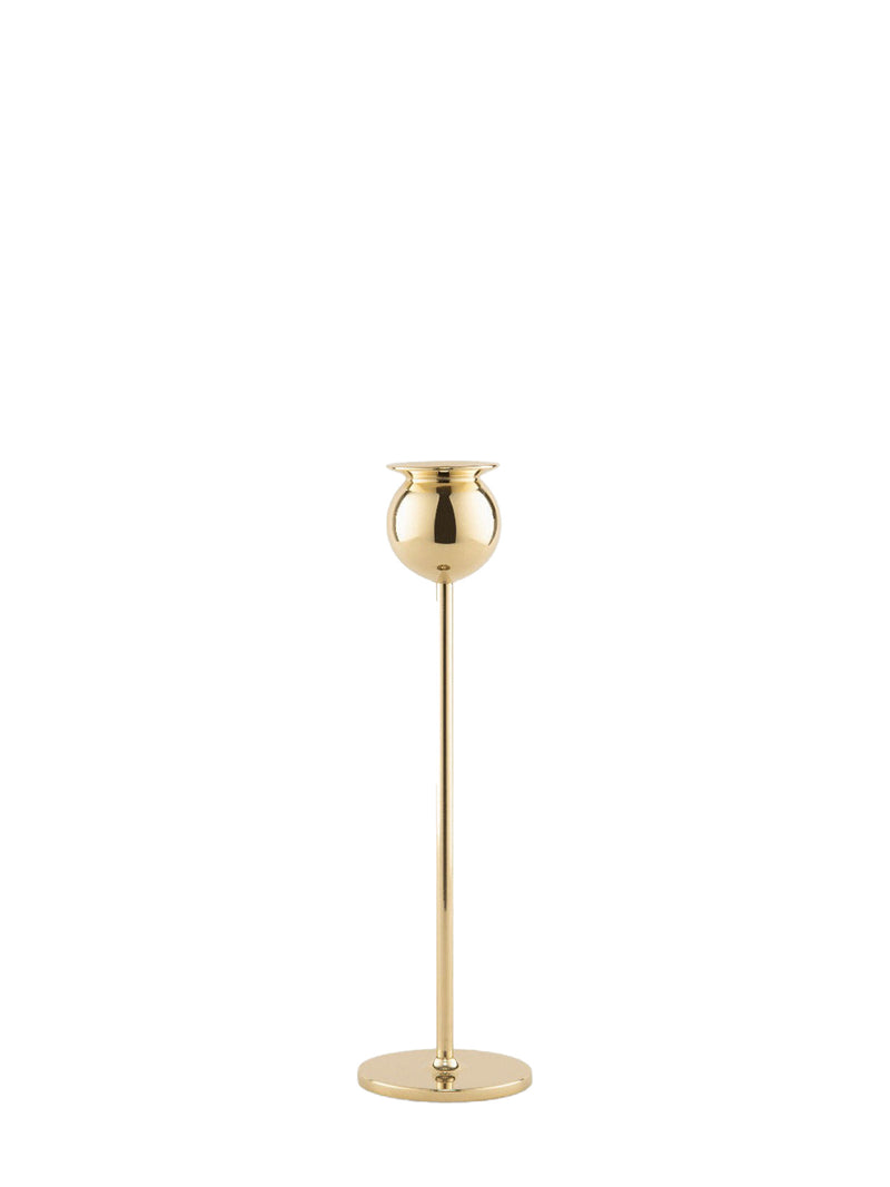 Tulip medium candlestick, brass