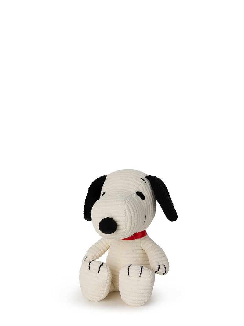 Small sitting Snoopy corduroy soft toy (12 cm)