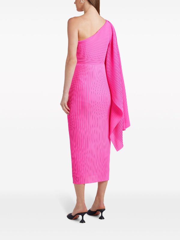 LENNA MIDI DRESS, hot pink