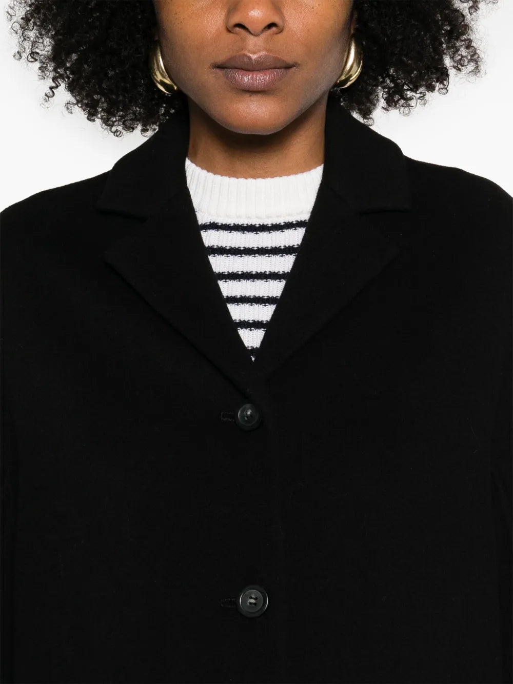 Adria wool coat, black