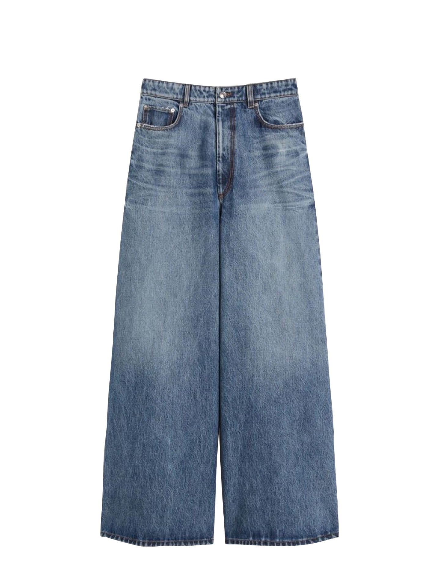Dangri oversized low-waist jeans, midnight blue