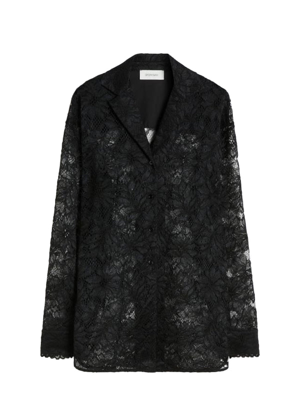 Cachi lace floral jacket, black