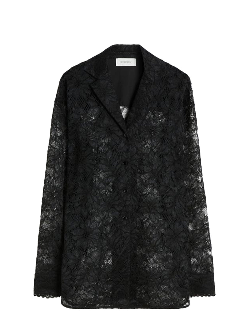 Cachi lace floral jacket, black