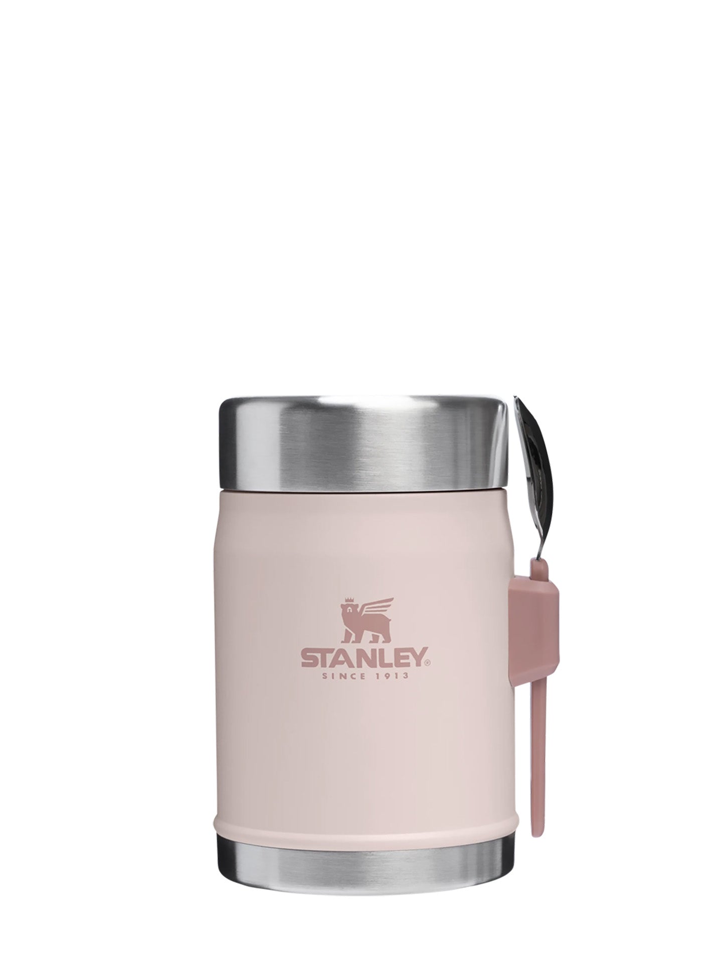 Classic legendary food jar + spork, rose (0.4L)