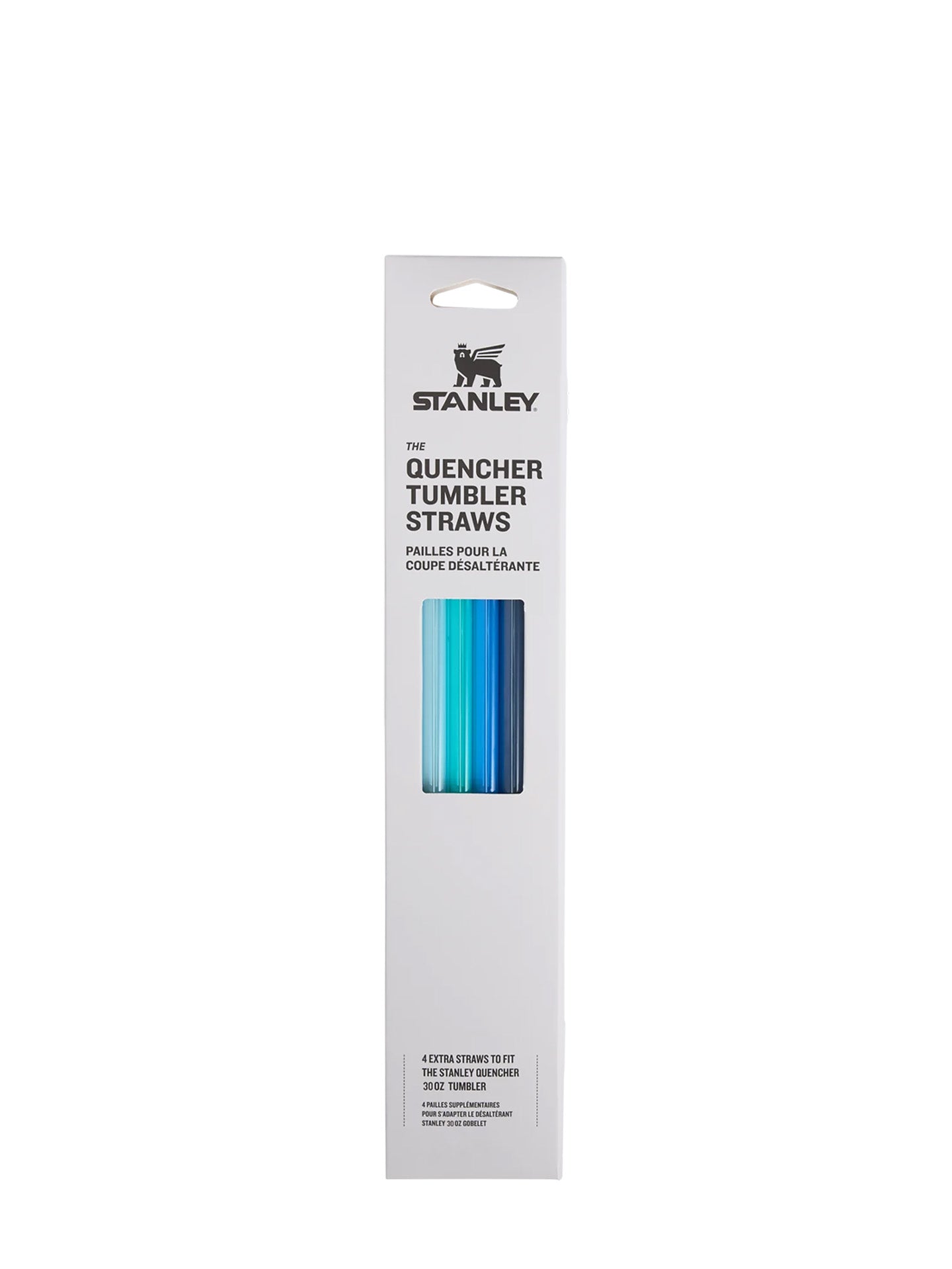 Blue straws for Quencher Tumbler (0.89L), 4 pieces