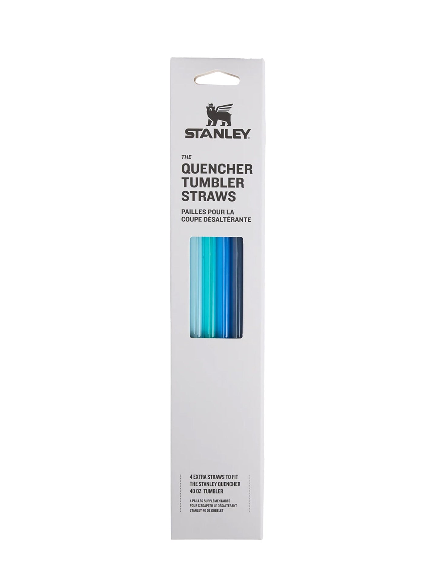 Blue straws for Quencher Tumbler (1.2L), 4 pieces