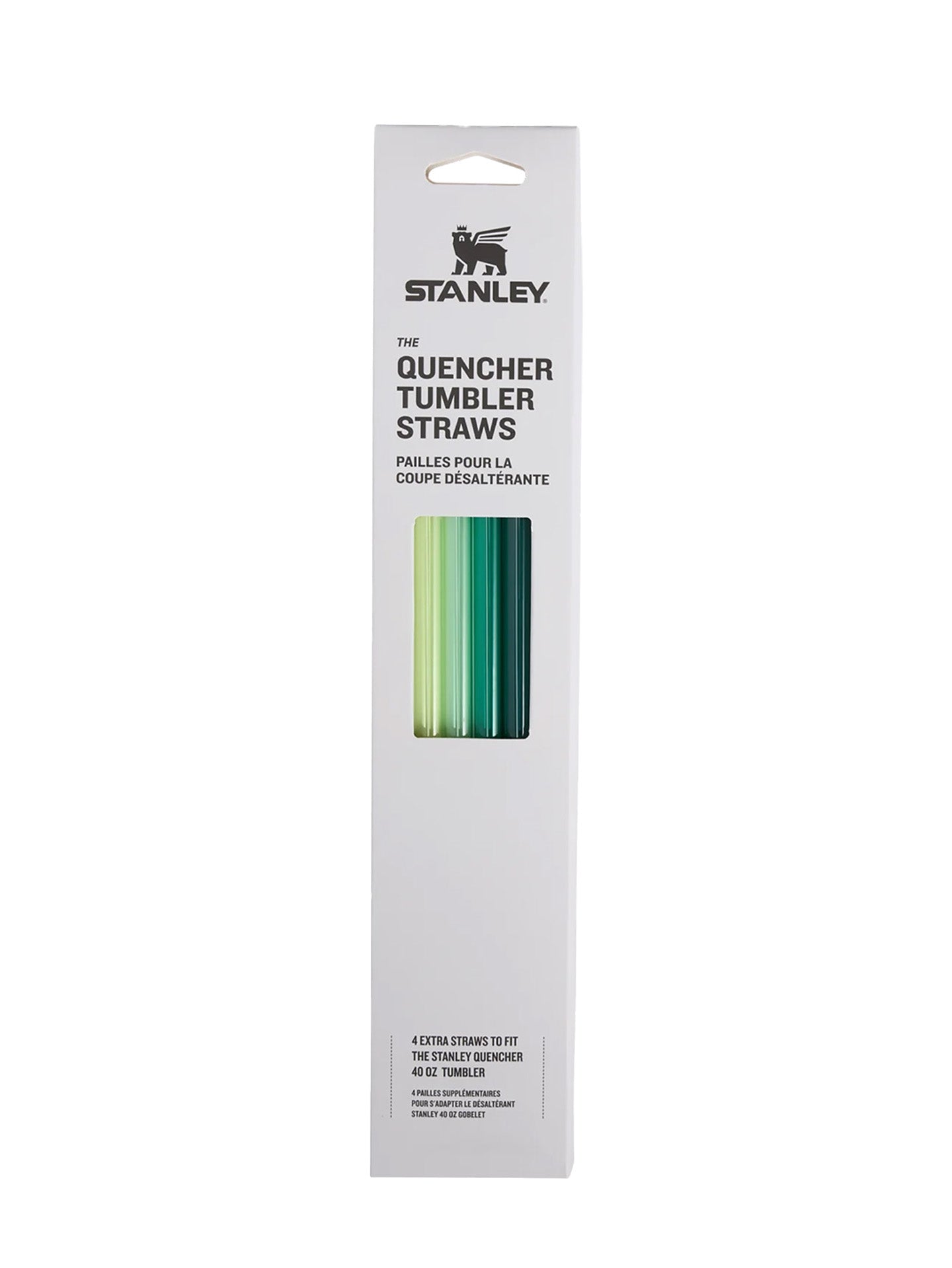 Green straws for Quencher Tumbler (1.2L), 4 pieces