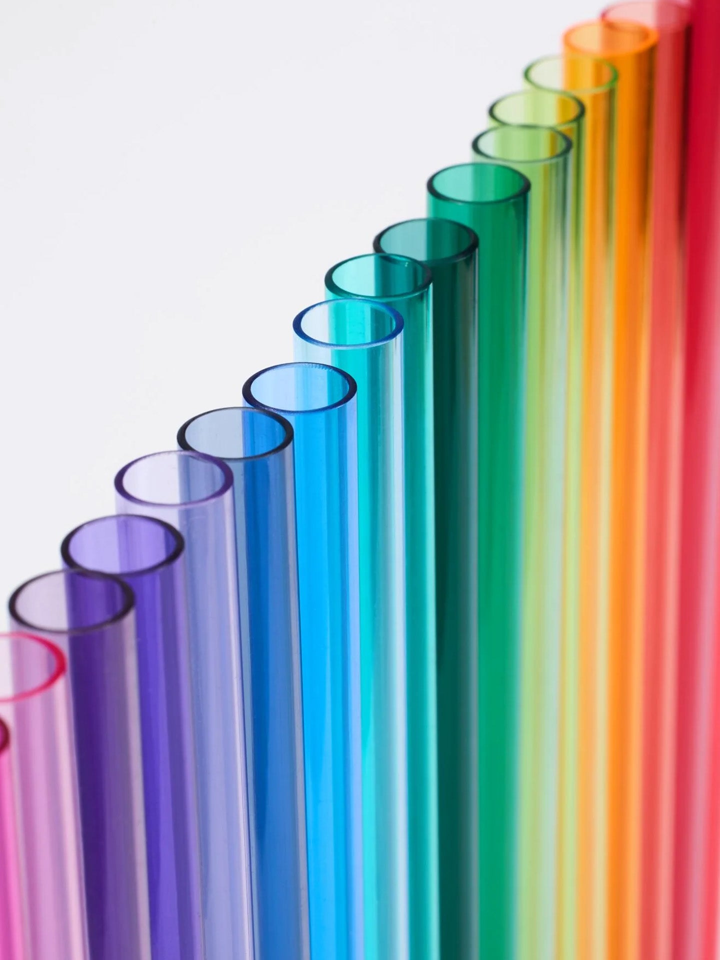 Pink straws for Quencher Tumbler (1.2L), 4 pieces