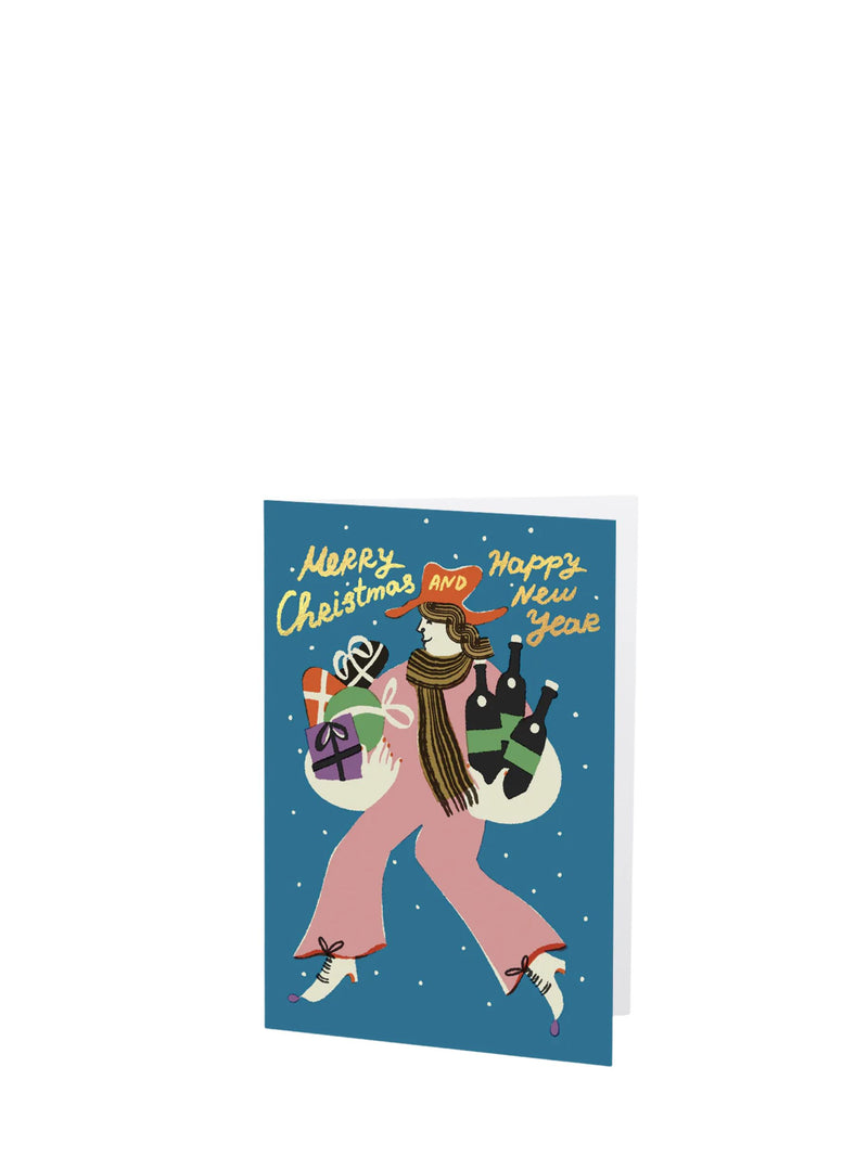 Merry Christmas and Happy New Year christmas card