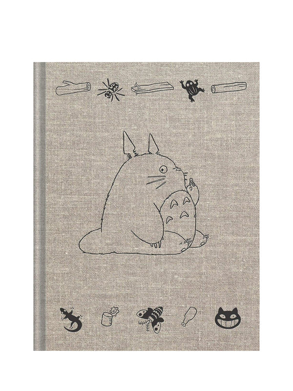 Cover of the 'My Neighbor Totoro Sketchbook' featuring a drawing of the character Totoro with various small illustrations.