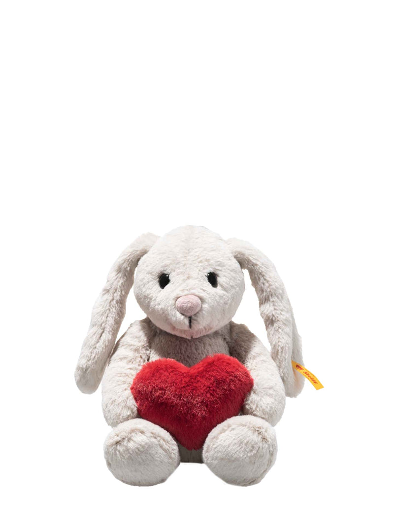 Hoppie bunny with heart, white (16 cm)