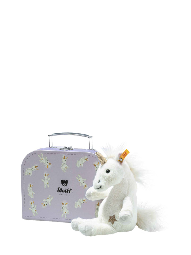 Unica dangling unicorn in suitcase (20cm)