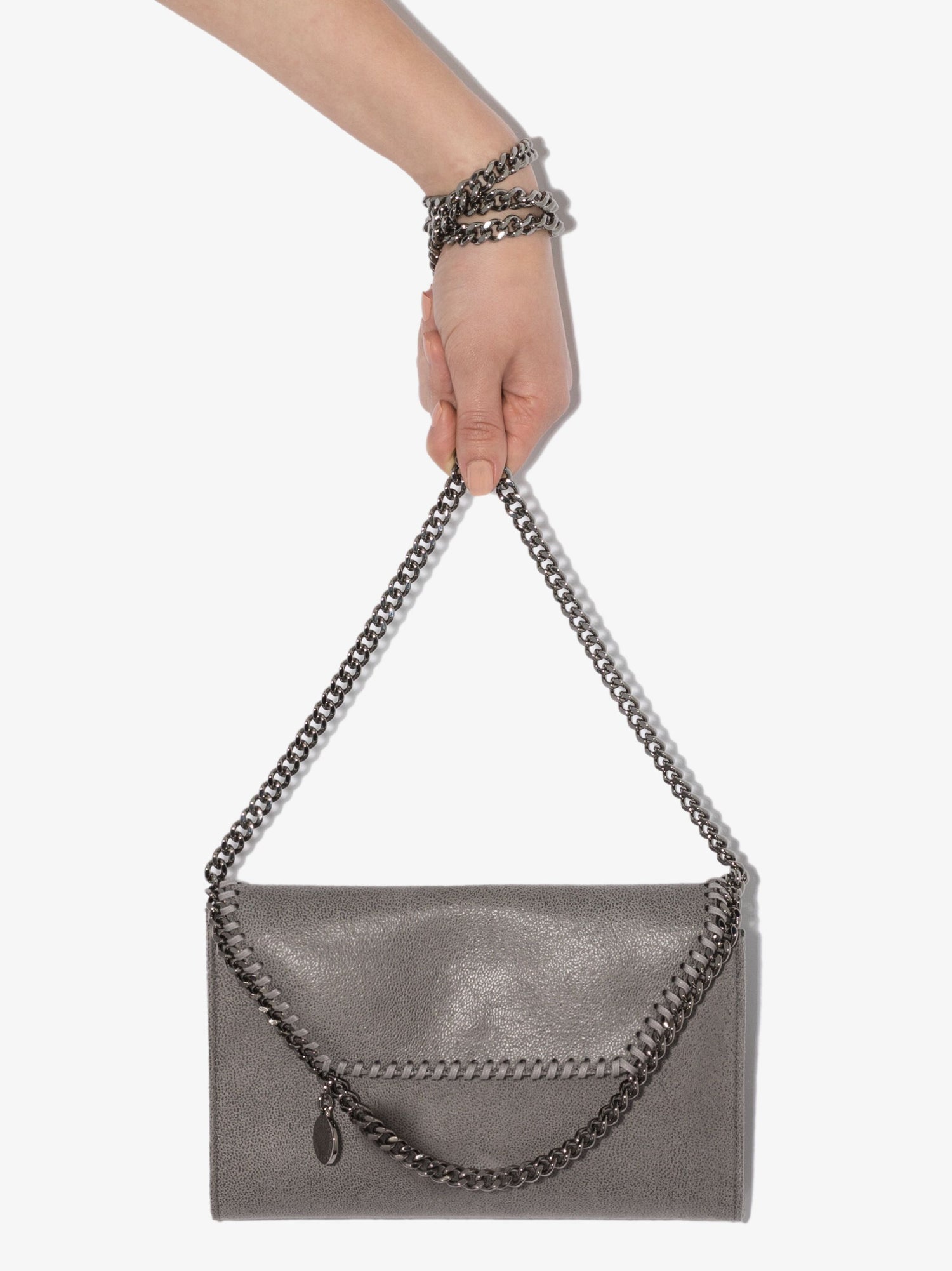 MINI CROSSBODY ECO SHAGGY DEER, light grey