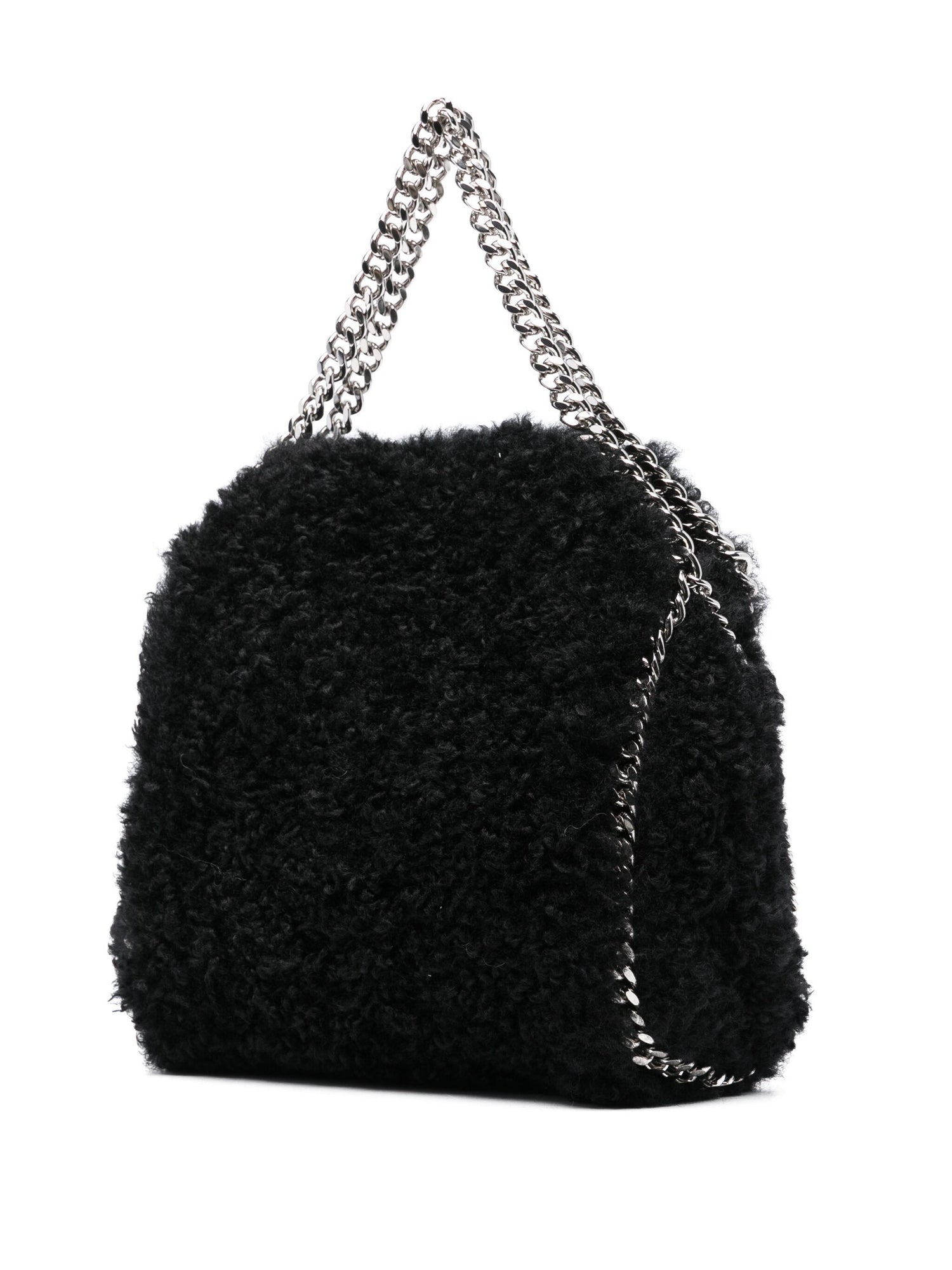 Falabella mini teddy tote bag, black