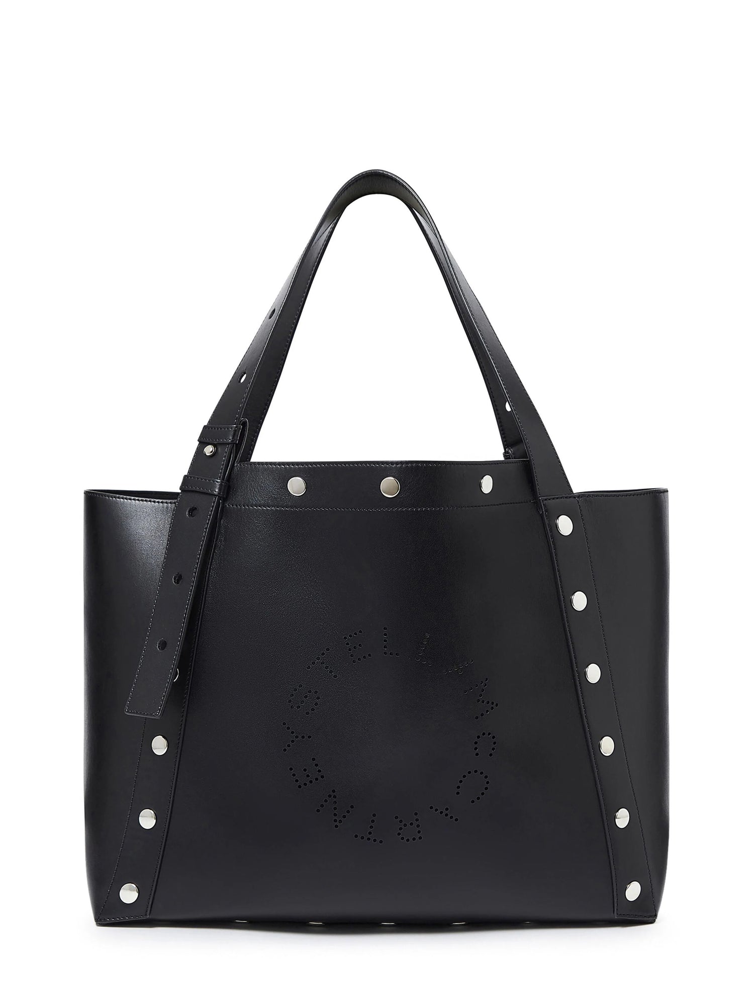 Tote studded alter mat bag, black