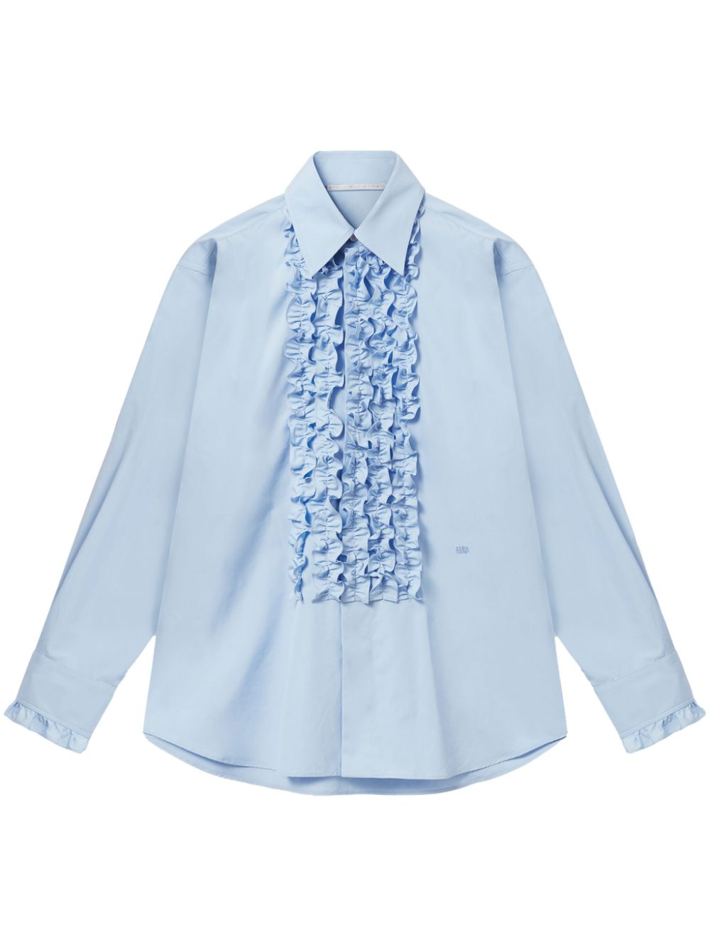 RUFFLED SHIRT, sky blue