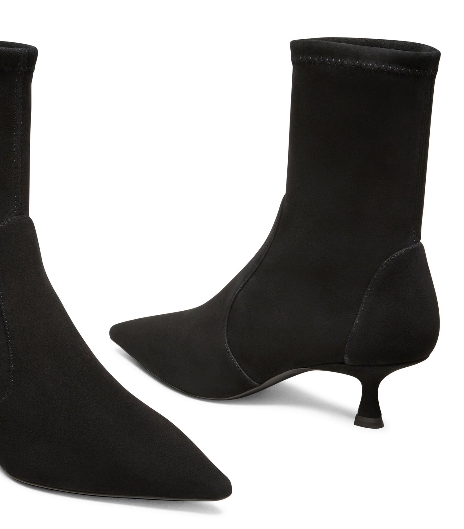 Naomi 50 suede bootie, black