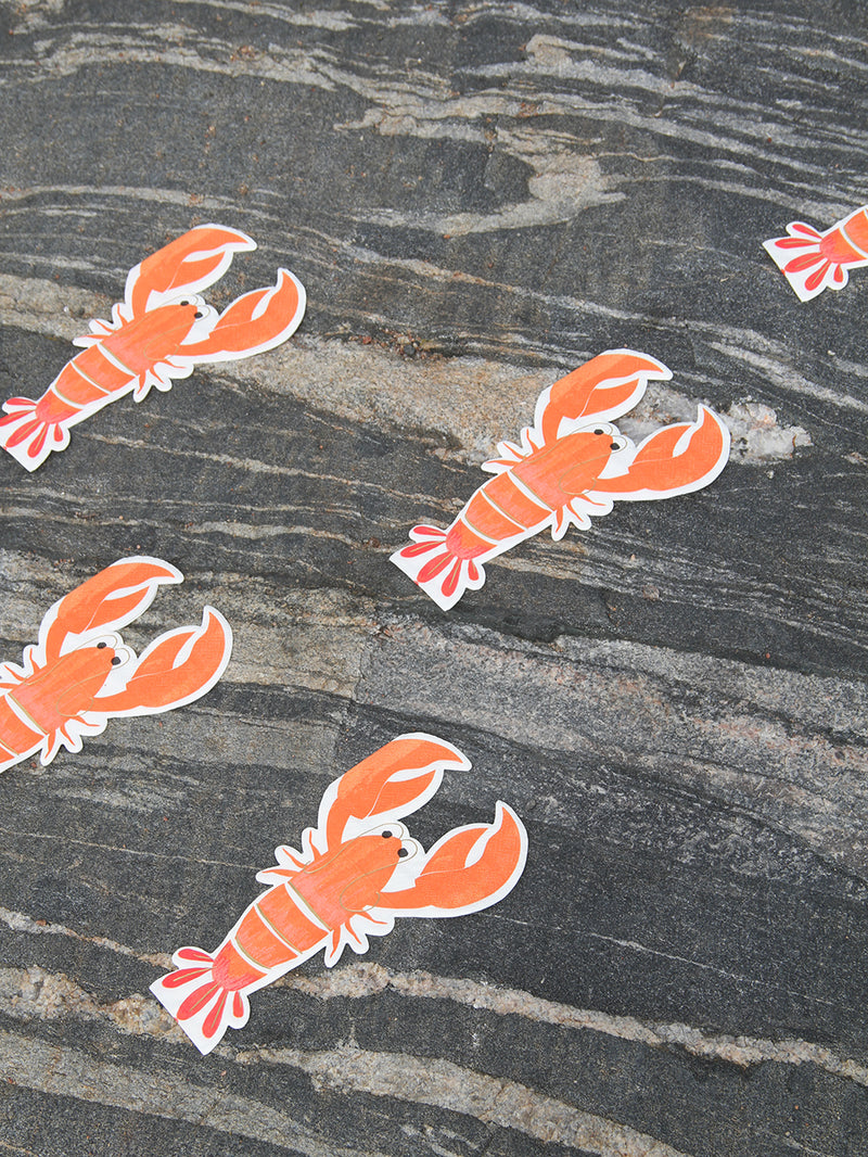 Lobster shaped napkins (16 pcs)