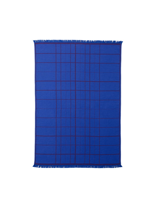 Untitled Throw AP10, electric blue or light beige