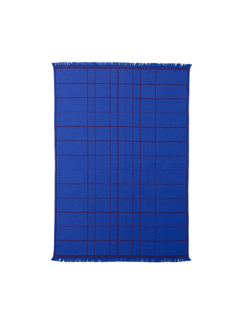 Untitled Throw AP10, electric blue or light beige