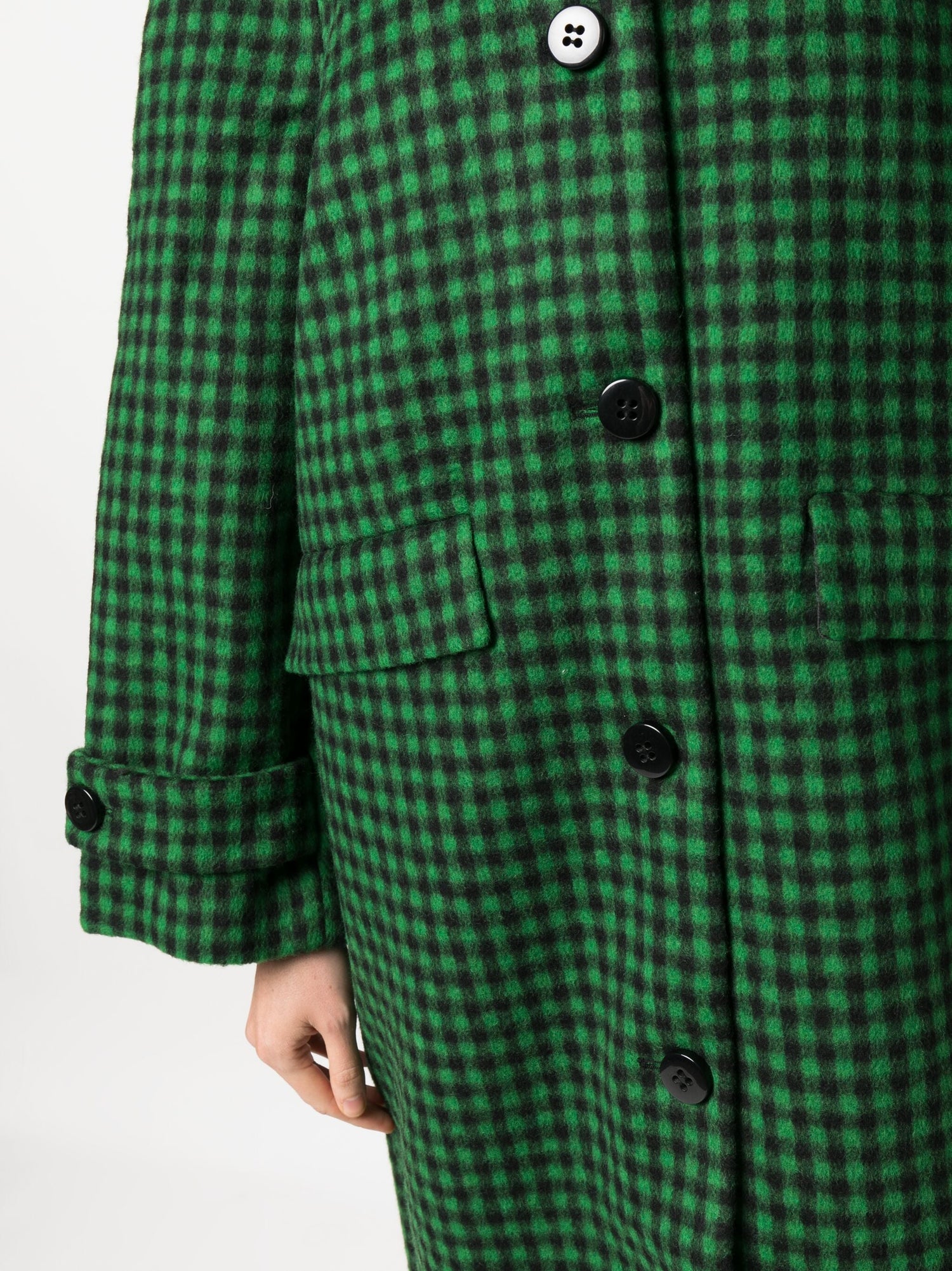 DONNA coat, green black check