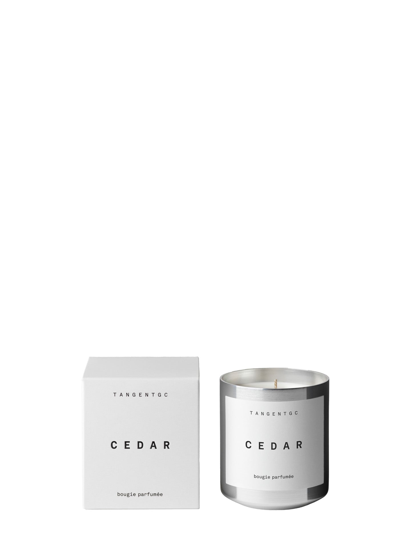 Cedar scented candle