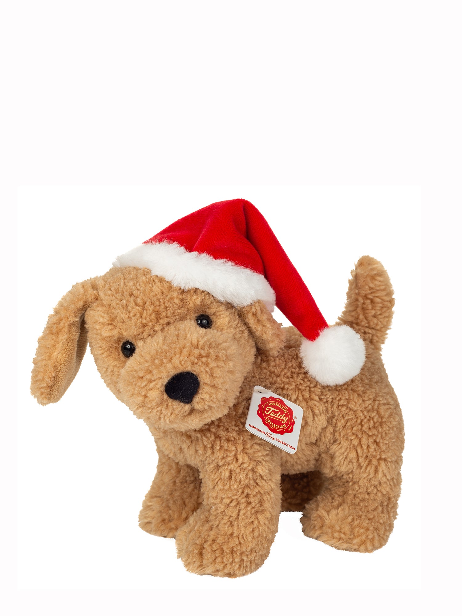 Puppy with Santa Hat soft toy (20cm)